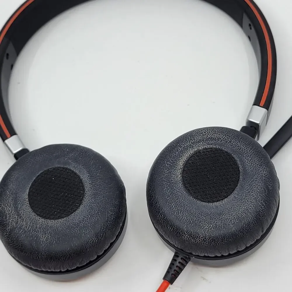 Jabra Evolve 40 Stereo Wired Headset HSC017 w/ ENC010 USB Controller with case